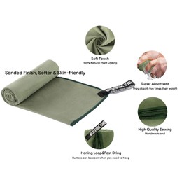 Wuwahlod Microfiber Quick-Dry Gym Towel – Ultra Absorbent, Odor-Free, Lightweight & Compact for Sports, Travel, and Fitness（16x32 inches）