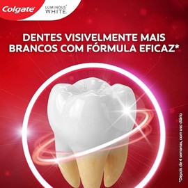 Colgate Pasta Dental Blanqueadora Luminous White Glow 70 g, Remueve 10 Años de Manchas*, con 3% de Peróxido de Hidrógeno, Seguro para el Esmalte Denta