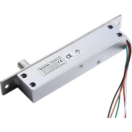 UHPPOTE Fail Secure DC12V Deadbolt Electric Drop Bolt Plug Narrow Door Lock Time Open Wire