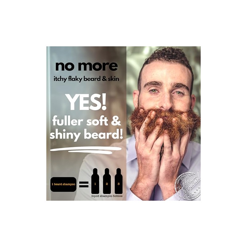 Professor Fuzzworthy's Beard Shampoo Bar - Tasmanian ACV - All