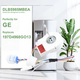 DLB5985MBEA Evaporator Fan Motor Replacement for GE Refrigerator Freezer Replace Part Number 197D4968GO13 Double Door Refrigerator Fan Motor