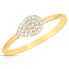 MAX + STONE Solid 10k Gold Pave Diamond Ring for
