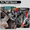 Bestwork 3pcs Adjustable Tap Socket Set, 3/8" Drive Tap Handle