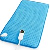 Heating Pad for Back Pain Relief and Cramps -JKMAX XXXL Heating Pads for Neck Shoulders Leg Knee -Heated Pad with 10 Heat Settings Auto Off Washable -Hot Packs for Pain Relief (17"x33" Blue)