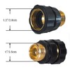 Hourleey Garden Hose Quick Connector, 3/4 Inch Male and Female