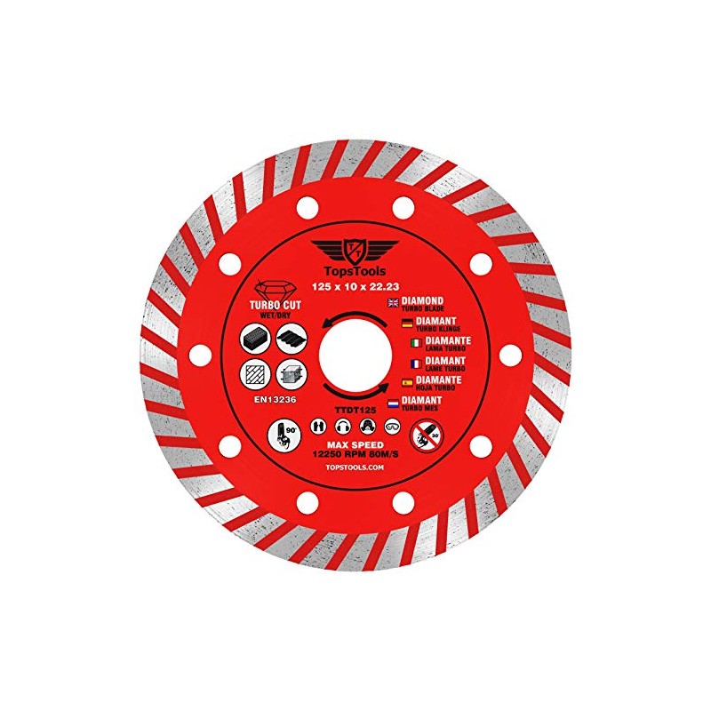 1 x TopsTools TTDT125 125mm (5 inch) x 10mm x