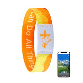 Bible Verse Bracelets Bible Verse Bracelets Scan Christian Bracelet For Men Daily Bible Verse Bracelet Bible Bracelets Bible Verse Bracelets For Women Christian Gifts(Wearable bible bracelet yellow)