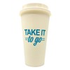 Take It To Go with Lids Reusable Plastic Travel Cups