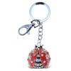 Puzzled Ladybug Sparkling Charm Elegant Keychain