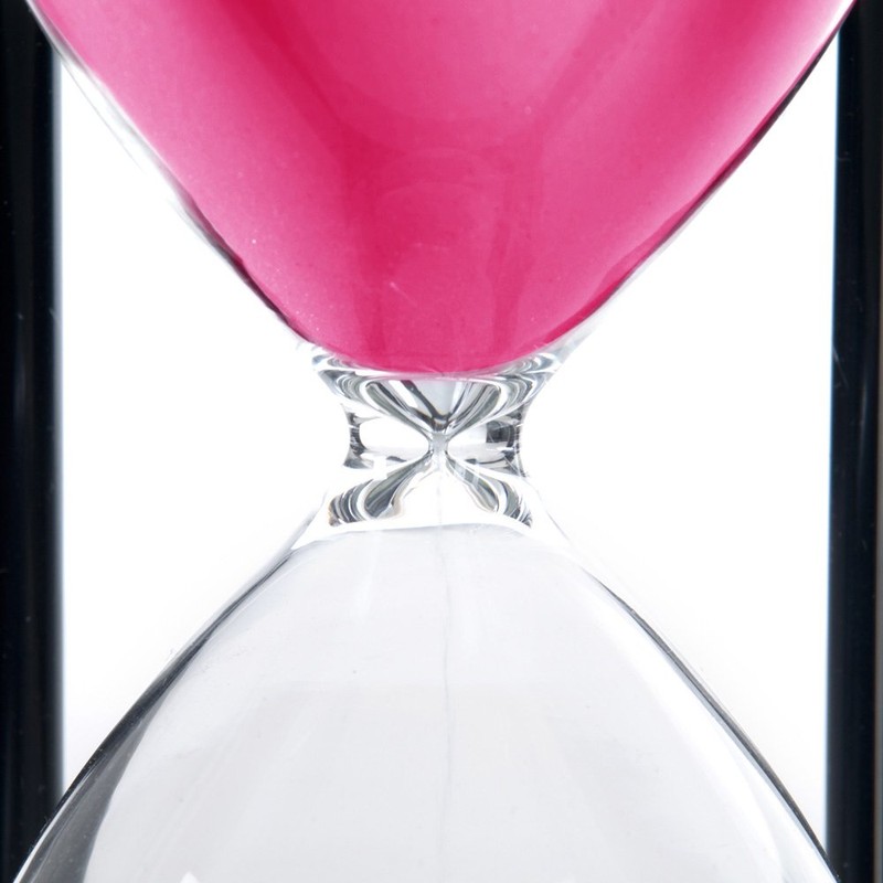 Bellaware 60 Minutes Hourglass, Wood Sand Timer,Pink