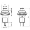 CLDIY Pressure Switch, Self-Locking Mini Switch, 10 mm Round DC24
