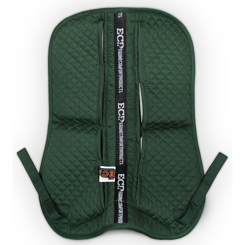 ECP Cotton Correction Half Saddle Pad - Memory Foam Pockets