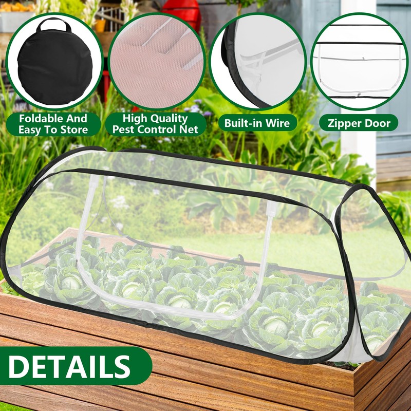 45" x 22" x 16" Pop Up Garden Rows Plants