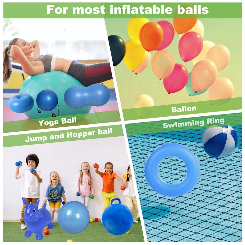 Hand Air Pump,Two-Way Hand Yoga Ball Pump, 9 Inch Double