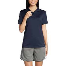 Lands' End Uniform Kids Rapid Dry Active Polo Classic Navy Womens Regular Medium