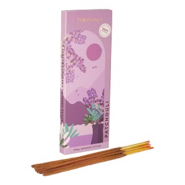 Folkulture Patchouli Incense Sticks Hand Rolled, 100% Organic Inscents Sticks for Home, 100 GMS Masala Insenses, Insence Sticks, Slow Burning Inscense, Natural Incents Stick Variety Pack or Inciensos