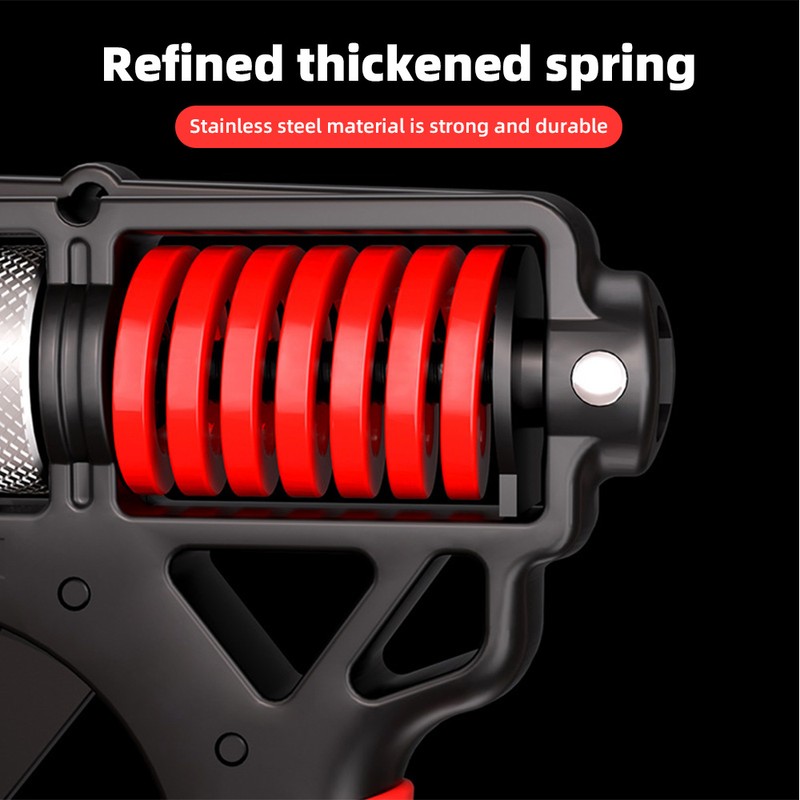 Adjustable Hand Grip Strength Trainer with Ergonomic Design Carbon Steel