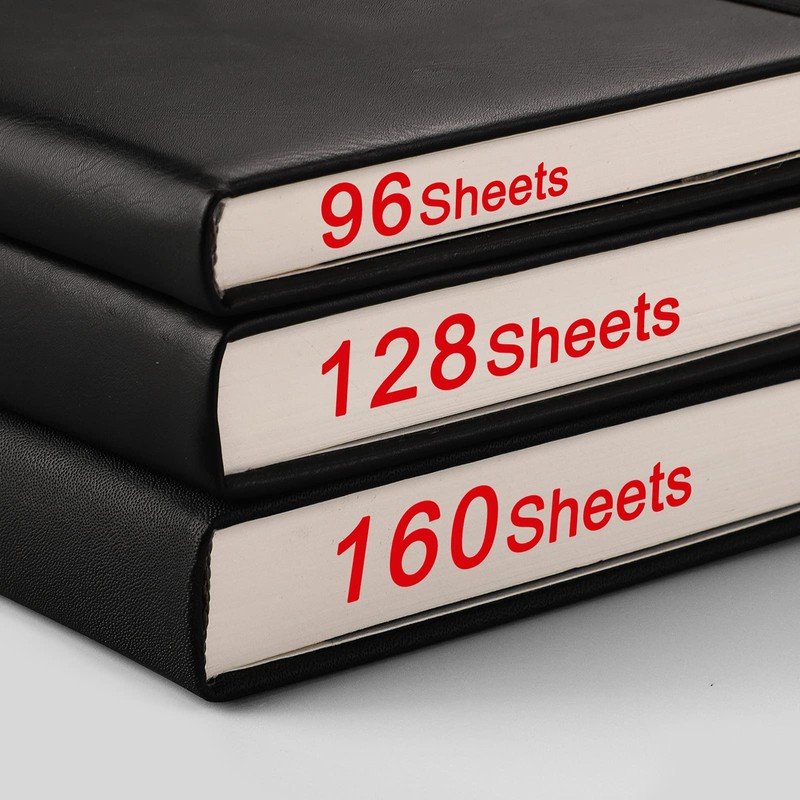 AHGXG Lined Journal Notebook - 320 Numbered Pages A5 College
