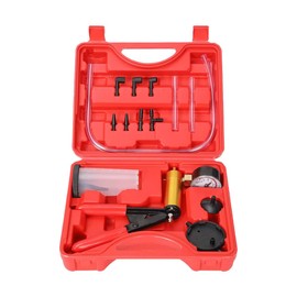 LAINLOY 2 in 1 Brake Bleeder Kit, Brake and Clutch Bleeding System, Brake Fluid Bleeder Kit with Adapters, Handheld Vacuum Pump, Protected Case, Car Vacuum Pump Test Set for Most Cars