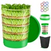 HK Stackable Seed Sprouting Kit, 4-Tier Microgreens Growing Kit with