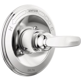 Delta Foundations 13 Series Single-Function Valve Trim Kit, Chrome Handle Set for Shower Faucet System, Chrome BT13010 (Valve Not Included)