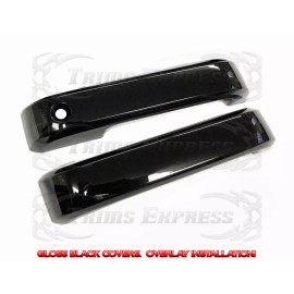 Trims Express 2015-2020 Ford F-150 2 Door Door Handle Covers No PSKH Gloss Black