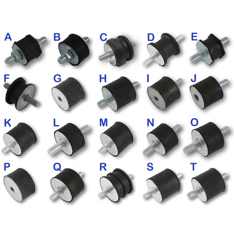 4 x Rubber Buffer Anti-Vibration Damper Silent Block Machine Feet