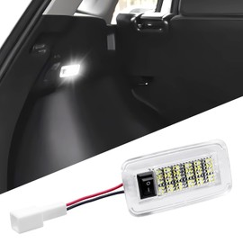 Futwod LED Luggage Lamp, For Toyota Voxy Noah 90 Series, Corolla Cross, 10 Series, Harrier, 80 Series, Century, Etc., Luggage, Room Lamp, White, Custom Parts, Switch Included, Genuine Replacement, Car
