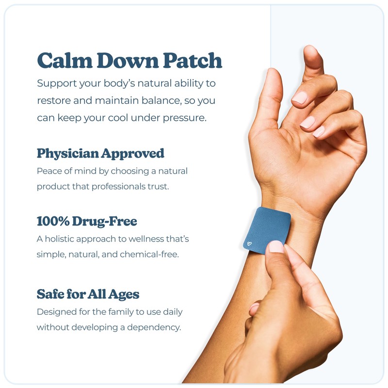 Calm Down Patch | Vibrants Bio-Frequency Patches for Stress |