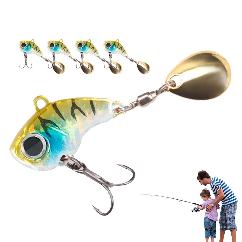 Top Water Fishing Lures | Swimming Lures,Highly Realistic Pre-Rigged Wobble