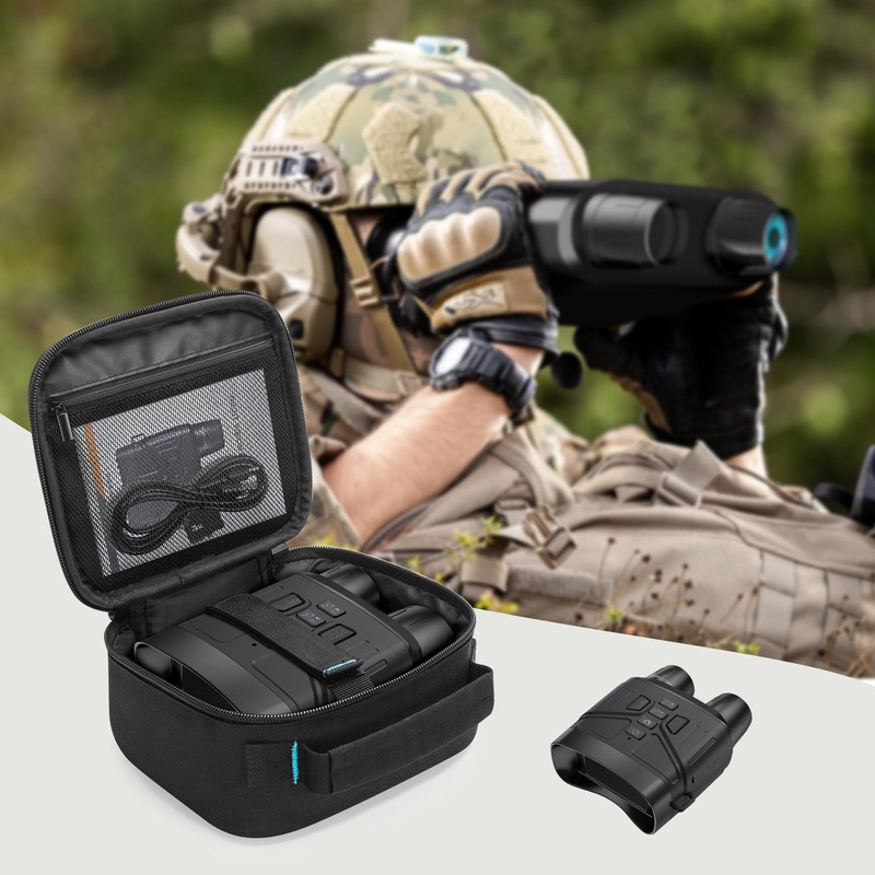 CURMIO Night Vision Goggles Carrying Case, Portable Storage Bag for