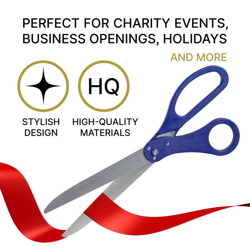 25 Inch Grand Opening Scissors Blue – Blue Scisors 25''