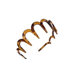 LOHGOU Hair Headbands, Plastic, Set of 2, Hair Bands, Keep Hairstyle, Unisex (Tortoise Shell, Count)