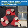Diamond Grinding Discs for Lavina and Edco Magnatrap Grinders, Set