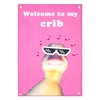 ValueBargain Welcome to My Crib Funny Flag, 2x3 Feet Funny