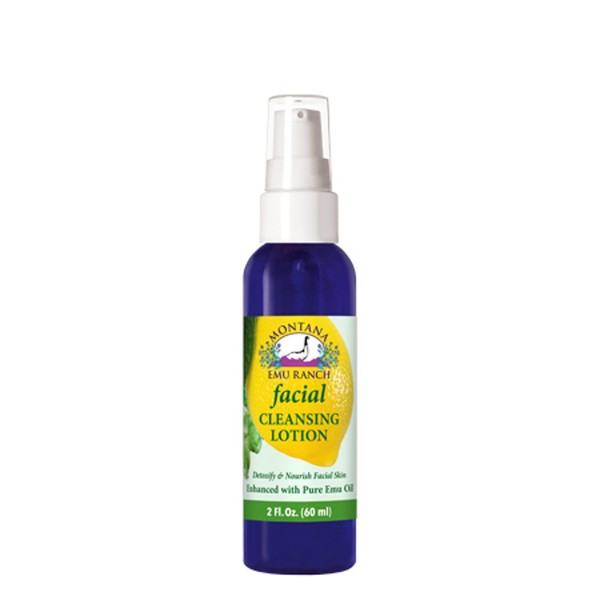 Montana Emu Ranch - Facial Cleansing Lotion 2 Ounces - Enhanced with Pure Emu Oil