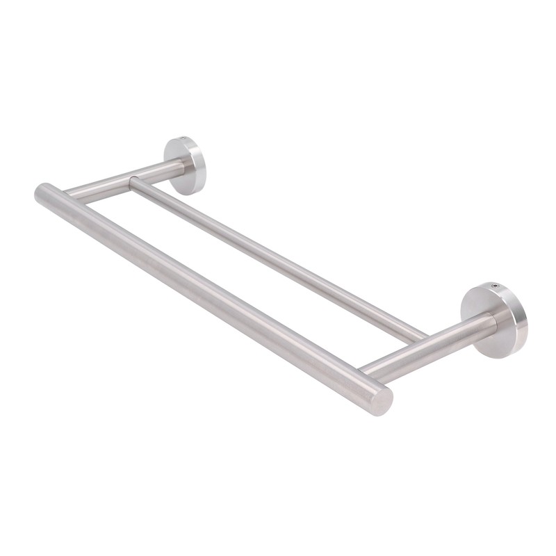 Double Bath Towel Bar Modern Style Stainless Steel Towel Holder