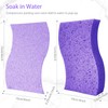 S-Shaped 6 Pack Non-Scratch Cellulose Scrub Sponge, Cellulose Sponges, Heavy
