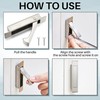 2 Pcs Pocket Door Pull Handle,Flush Mount Door Pull,Hidden Pocket