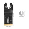 5-Piece Titanium Oscillating Saw Blades, Multitool Saw Blade Accessories, Multitool