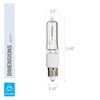 Pack of 10 – 100 Watt JDE11 Halogen candelabra bulb–100W