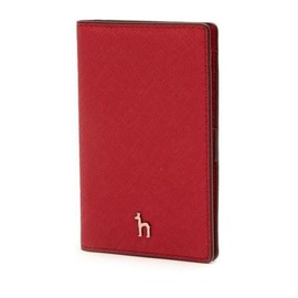Hazzys (광주신세계)레드 퍼피로고 플랫 카드지갑 HIHO5E134R2 (Gwangju Shinsegae) Red Puppy Logo Flat Card Wallet HIHO5E134R2