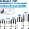 RIKADE Telescopic Ladder, 6.5FT Aluminum Telescoping Ladder with Non-Slip Feet,