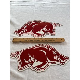 Arkansas Razorback Car Magnet Set Of 2 Right And Left 15x7”