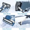 Eakertte 47.3" Ice Scrapers for Car Windshield, Extendable Snow Brush