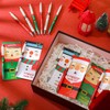36 Sets Christmas Gifts Bulk Glitter Christmas Pens Santa Claus