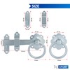 XFORT® Zinc Ring Gate Latch, Garden Gate & Garden Door