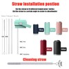 Zizga Straw Lid Compatible for Yeti Rambler Water Bottle 18
