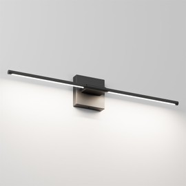 Coinmit 28In Black Bathroom Vanity Light Over Mirror 22W 360°Rotatable 5000K Modern Vanity Light Bar Bathroom Sconce