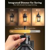 OPAXIS Motion Sensor Outdoor Wall Lights, Black Dusk to Dawn